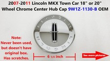 2007 -11 Lincoln Mkx Town Car 18 Or 20 Wheel Chrome Center Hub Cap 9w1z1130b