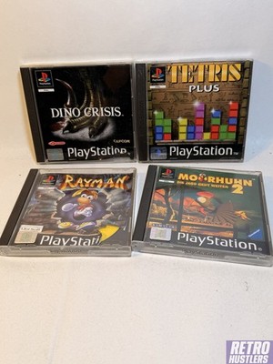 PS1 Bundle  - Dino Crisis - Tetris Plus- Rayman - Moorhun 2
