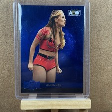 Anna Jay 2022 Upper Deck Skybox AEW Metal Universe Blue Spectrum 119 High Series