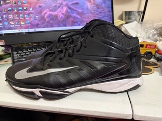 NIKE VAPOR PRO MEN SZ 16 NFL TEAM ISSUE PLAYER WORN ! N.O. SAINTS BLACK/SILVER