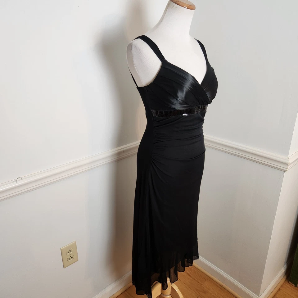 Nuevo Vestido Y2K Ruby Rox Midi HiLo Talla Pequeña Negro Cóctel Babydoll WhimsiGoth  Foto 3 de 4