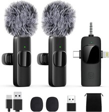 Portable Wireless Mini Microphone, Podcast, Vlog, Live Stream, TikTok Etc. USB C