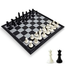 Travel Chess Set, 10 inch Magnetic Board with...