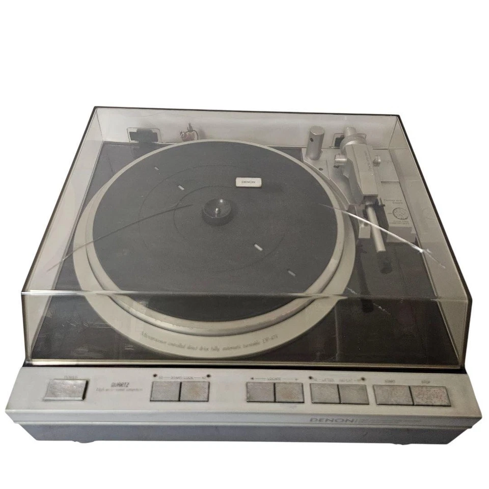 Denon DP-47F Turntable Record Player Direct Drive Fully Automatic Works Japan - Image 2 of 4