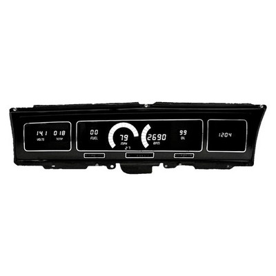 For Chevy Impala 68 Intellitronix Direct Fit LED Digital Gauge Panel, White