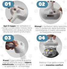 Spazzola da bagno per cani e gatti, erogatore di shampoo, spazzola morbida in silicone, setole in gomma per cani e gatti doccia (giallo