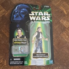 Hasbro Star Wars Power of the Force Han Solo Action Figure w CommTech Chip 1999