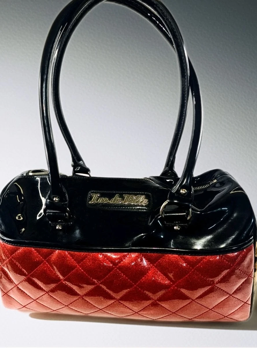 Lux de Ville Shimmer Quilted Red Mini Backpack Guc lux de ville - Gem main image 2
