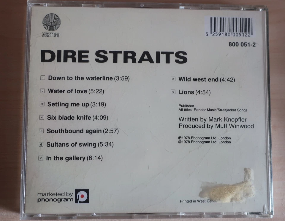 Dire Straits CD Dire Straits - Bild 3 von 3