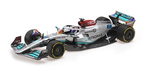 Minichamps 110220563 Mercedes W13 Russell GP Miami 2022 F1 miniature 1/18