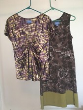 Simply Vera Wang Lot Of 2 Dress Shirt Women’s 8 S