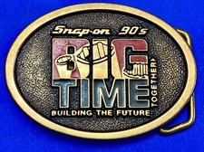 Snap on Tools BIG TIME 90's BTS solid brass Part no S5X 1479 belt buckle