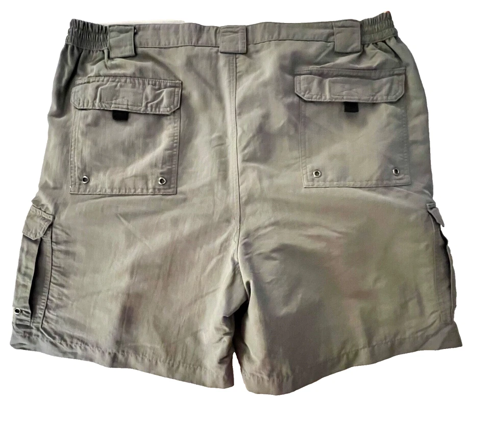 Bimini Bay Outfitters Ldt. Pantalones cortos cargo informales al aire libre de nailon gris talla 42 para hombre Foto 2 de 4