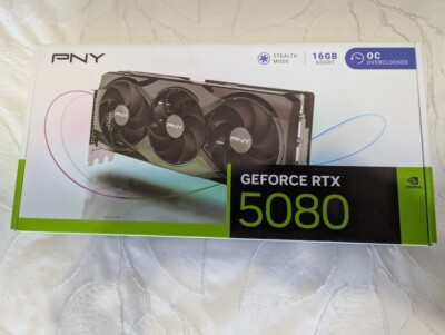 Sales！PNY GeForce RTX  5080 16GB OC Triple Fan Graphics Card - Brand New Sealed