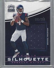 DESHAUN WATSON 2017 PREFERRED ROOKIE SILHOUETTE JERSEY RC #D 161/250