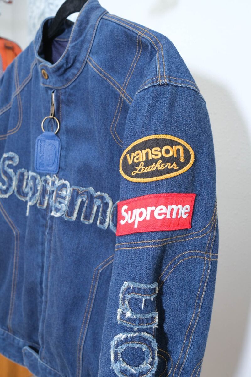 Supreme Vanson Leathers Cordura Denim S Small Jacket Supreme Vanson Leathers Cordura Denim S Small Jacket