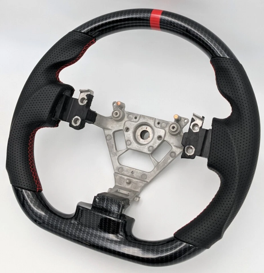 REVESOL Hydro-Dip Carbon Fiber Steering Wheel for 02-08 Nissan 350Z fairlady Z - Image 2 of 4