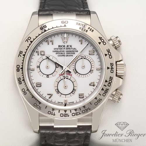 Rolex Daytona 116519 Weissgold 750 2001/02 Chronograph Automatik Gold