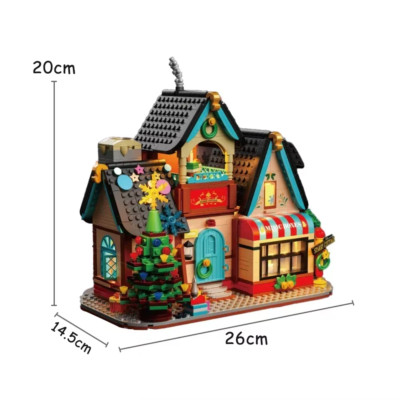 Musik Schnee Schloss Mini Bausteine Spielzeug enthält Ventilator & Musik Zum Selbermachen Schneeeffekt
