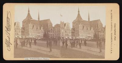 Poland Cathedral square Dantzig Historic Old Photo