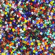 Czech Glass Seed Bead Color Mix One Ounce 1oz pack Bead Size: 10/0