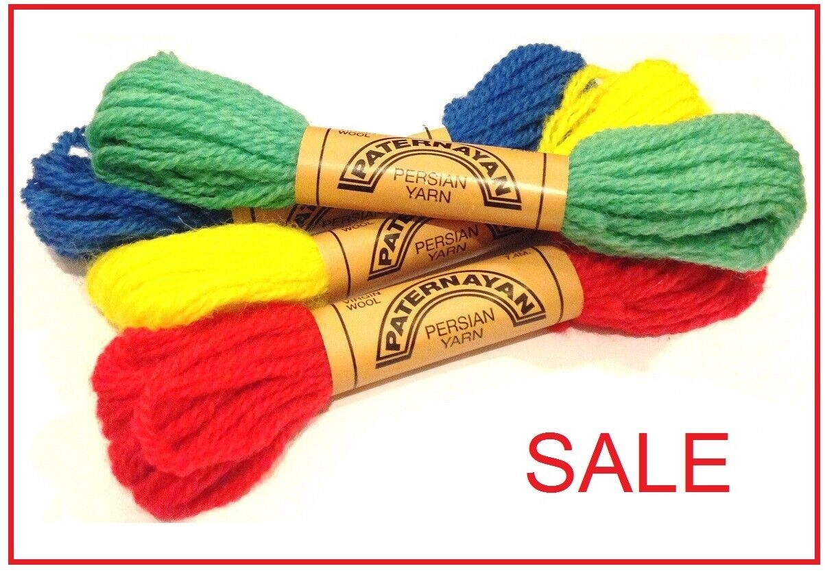 Paternayan Persian wool NEEDLEPOINT Yarn 50% off SALE PRICES 3-p