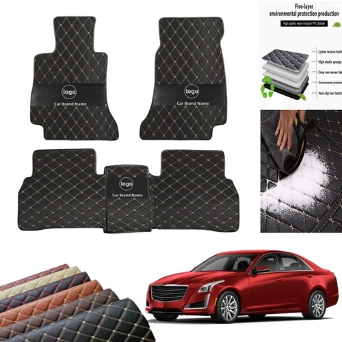 For Jaguar All Models Custom Car Floor Mats Auto Liners All Weather Leather Pads - Picture 7 of 23