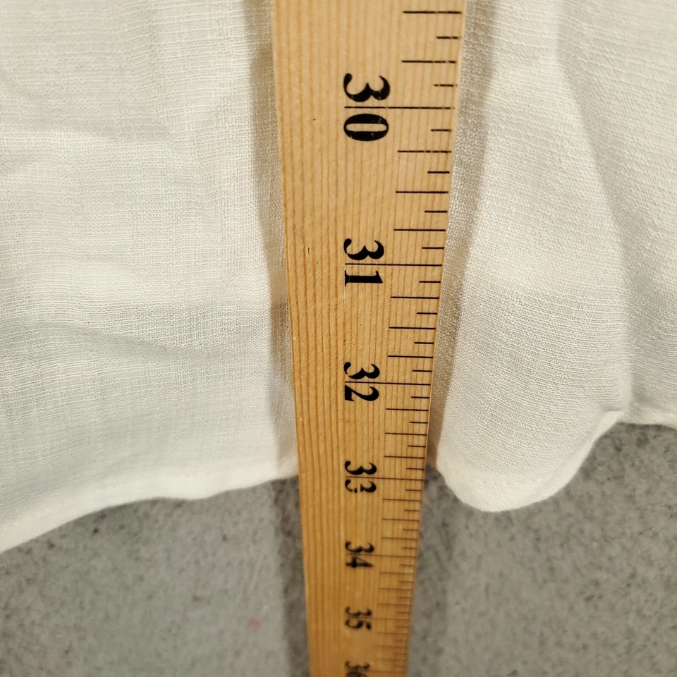 New Torrid Lightning Top Womens 3X White Tunic Blouse Roll Tab Sleeve White Gold - Image 3 of 4