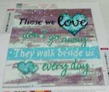 Handcrafted Finished Diamond Art Love Heart Quote Saying Room Wall Decoration 