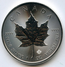 2021 Canada Maple Leaf 9999 Silver 1 oz Coin Uncirculated ounce Bullion JK476 43.72 per troy oz