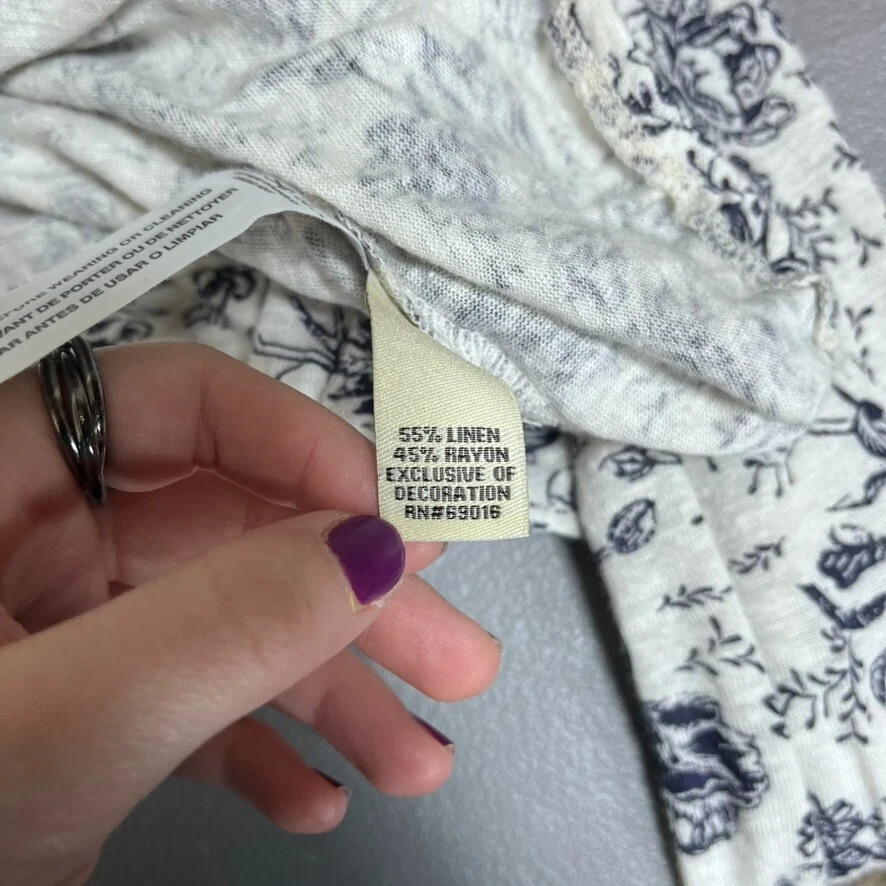 Ruff Hewn Womens Boho Lace Inset Top Size 2X Floral Cottagecore Feminine Country - Image 4 of 4