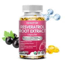 Resveratrol 1500mg Grape Seed 50MG Extract Providing Heart Energy Heart Health