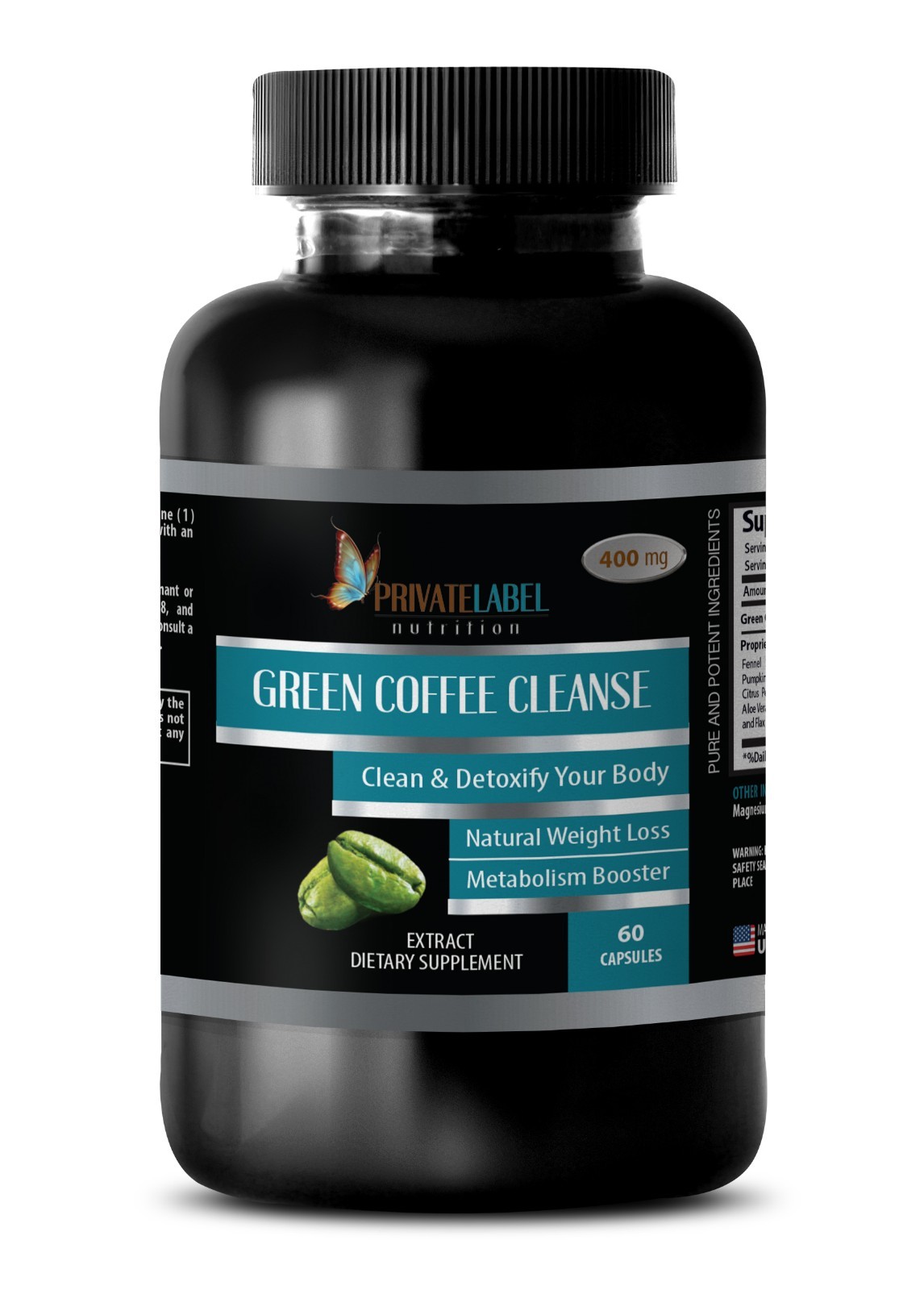 Limpieza de extracto de grano Green Coffee Cleans - Quemador de grasa - Control de pérdida de peso
