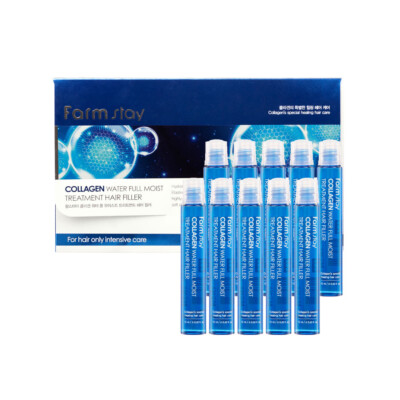 Farmstay Collagen Water Full Moist Treatment Hair Filler (13ml x 10)