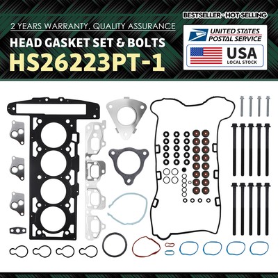 Head Gasket Bolts Set HS26223PT-1 For Chevrolet HHR Malibu Pontiac Sunfire US