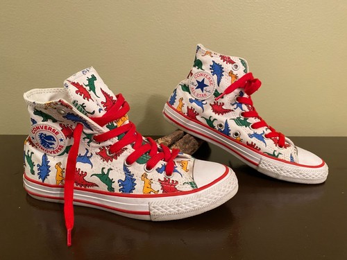 Converse All Star Dinosaur Shoes Size 3 