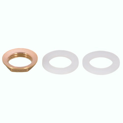 Brass Flanged Back Nuts & Washer For Basin, Bath, Sink Taps - 1/2" 3/4" 1" BSP - Picture 4 of 8