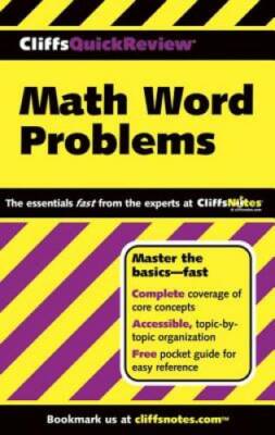 CliffsQuickReview Math Word Problems (Cliffs Quick Review (Paperback)) - GOOD