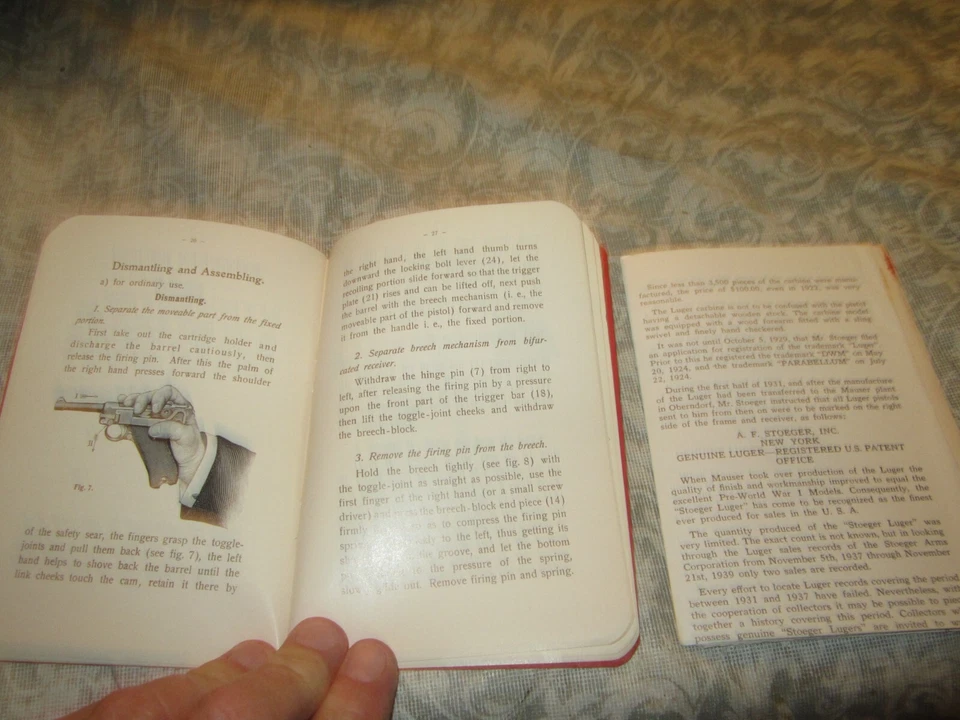 Pistola automática The Parabellum 1963 brazos Stoeger 5 desplegables ver descripción Foto 3 de 4