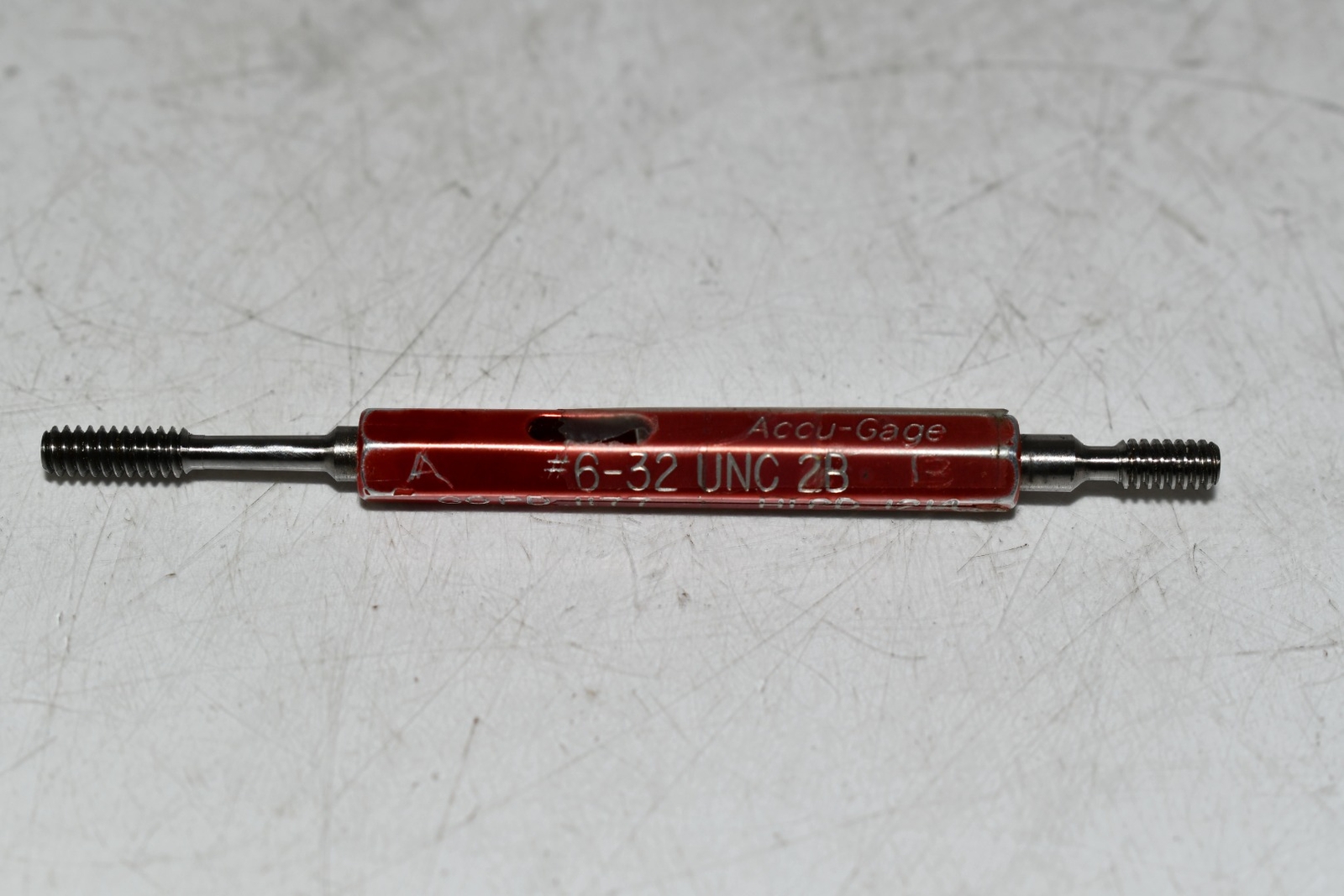 accu-gage-6-32-unc-2b-thread-plug-gage-go-117-no-go-1214-ebay