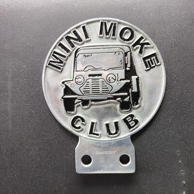 MOR RIS M INI MO KE CLUB Black Car Badge Logo Emblem placca plakette LG575