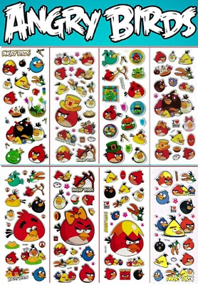 3D puffy Stickers ANGRY BIRDS    Rovio Entertainment pigs frenemies Finland #1