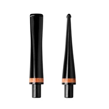 2pcs 9mm Pipe Stem Acrylic Straight Stem Mouthpiece Replacement for Tobacco Pipe