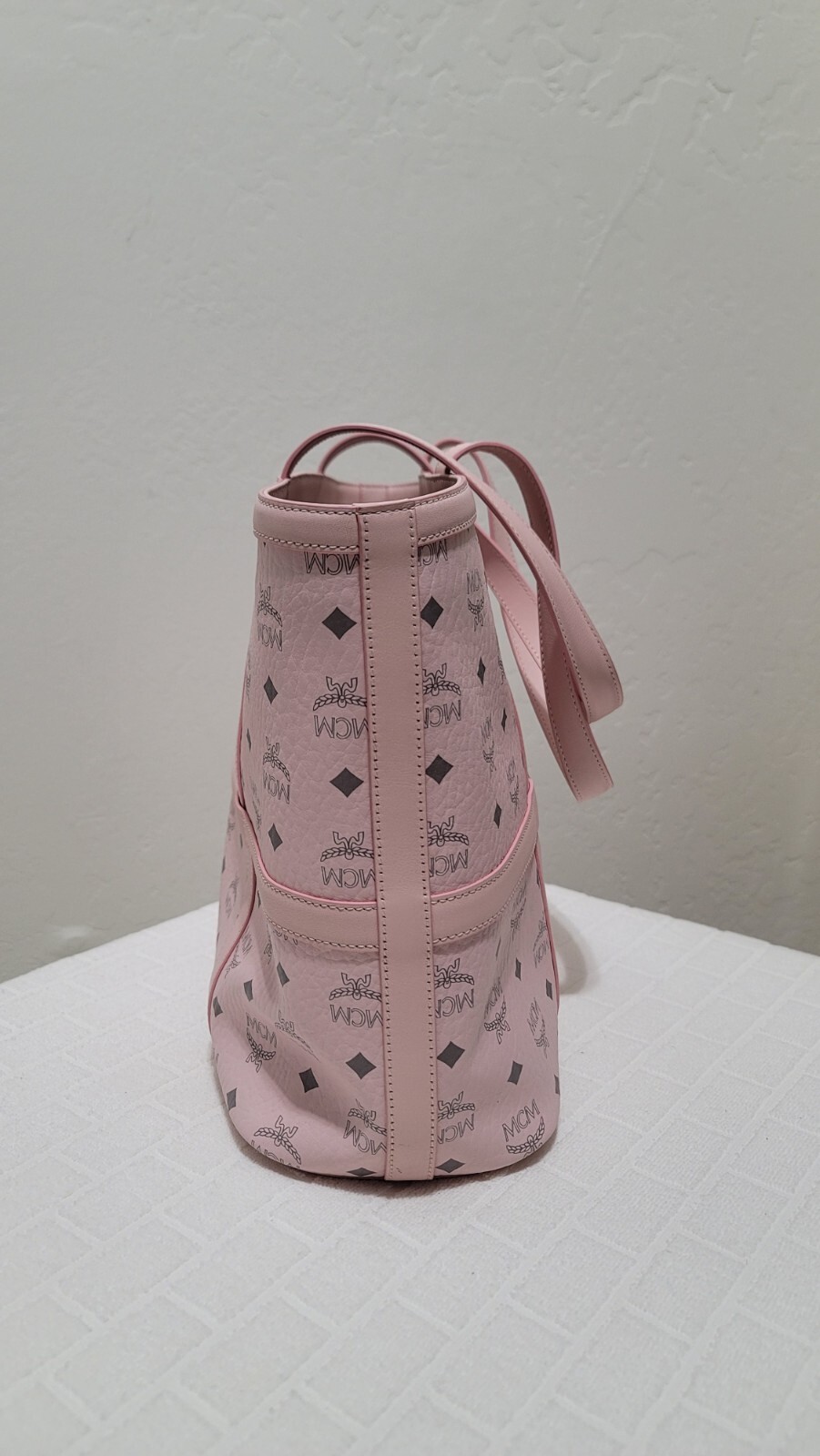 MCM Women's Medium Delmy Shopper Tote Bag in Pink eBay