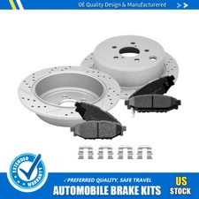 286mm Rear Brake Rotors Ceramic Pads for Subaru Impreza Forester Legacy Outback