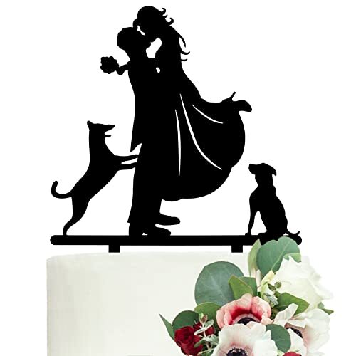 LOVENJOY Topper Torta Matrimoniale Sposo e Sposa Bacio Cake Topper (e3j)
