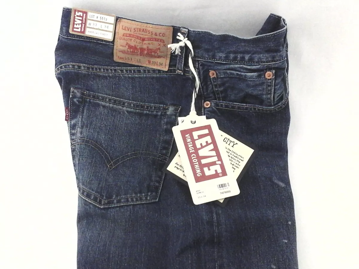 Levi's Vintage Clothing 1961 551 Z Medium Wash 748790000 Blue 34 x 34 / Blue