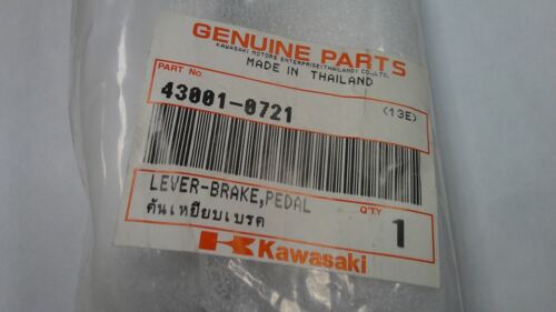 Pédale de frein Kawasaki OEM pour modèles Ninja 300 2013-2017 P/N 43001-0721 NEUF