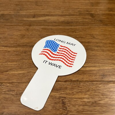 #ad VTG Style License Plate Topper USA Flag American Patriotic Jeep Accessory $15.00