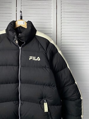 vintage✨　FILA downjacket 90s y2k FILA jacket, green, down vintage puffer jacket, 90s hip hop